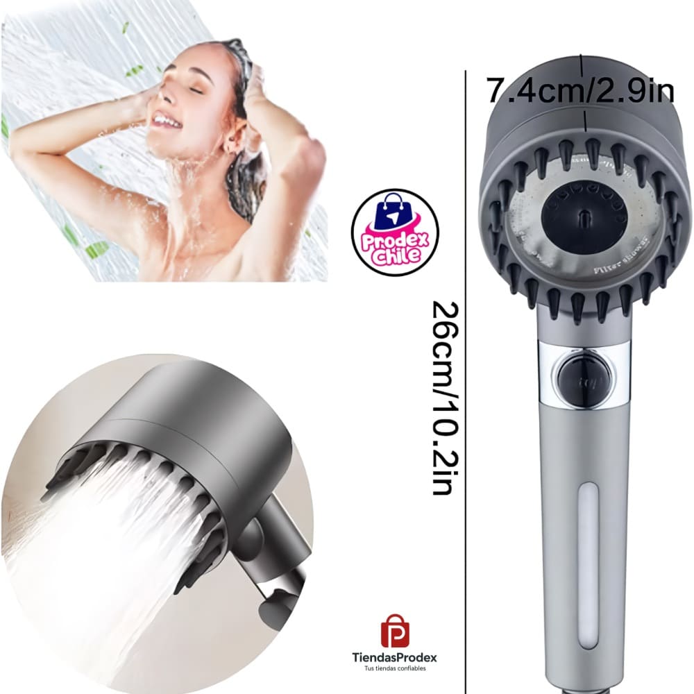 HydroMassage™ Ducha Antiestrés/ Masaje, Potencia y Relajación Total