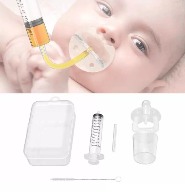 Chupete para bebe con dispensador para remedios