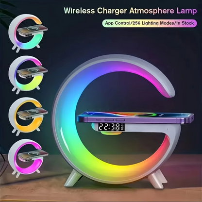 Lampara RGB Cargador Inalámbrico Altavoz