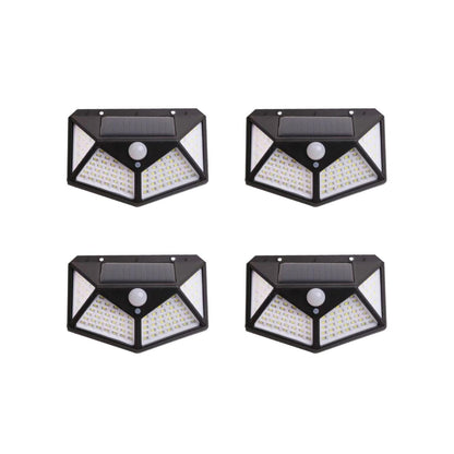 Pack 4 Aplique Triangular 100 Led Solar